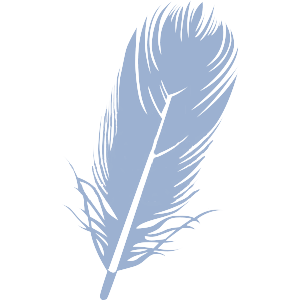 The Bluebird Logo - a feather