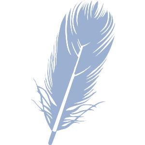 The Bluebird Logo - a feather